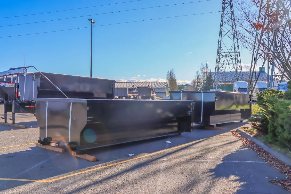 Roll-off dumpster ready for waste disposal at job site for Commercial Dumpster Rental in Thibodaux